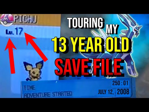 TOURING my 13 YEAR OLD Pokemon Diamond Save File!