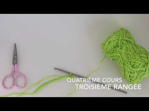 Français: Troisième rangée au crochet 🧶