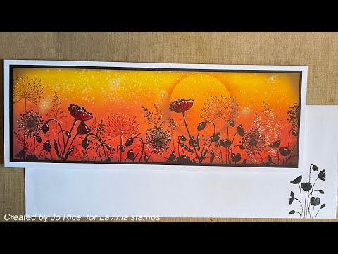 Poppy Meadow by Jo Rice  - A Lavinia Stamps Tutorial