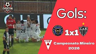Gols: North 1x1 Atlético/MG - Campeonato Mineiro 2026