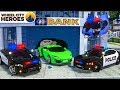 Police Motorcycle Police Car Patrol Truck Catching Sport Car Wheel City Heroes WCH New Cartoon