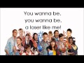Glee - Loser Like Me (Season 2) - Lyrics On Screen