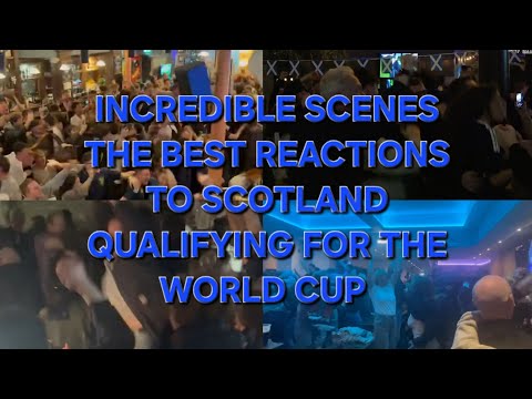 INCREDIBLE SCENES The Best REACTIONS To Scotland Qualifying For The World Cup