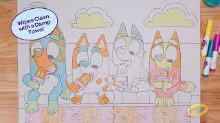 Crayola Color & Erase Bluey Puzzle Set