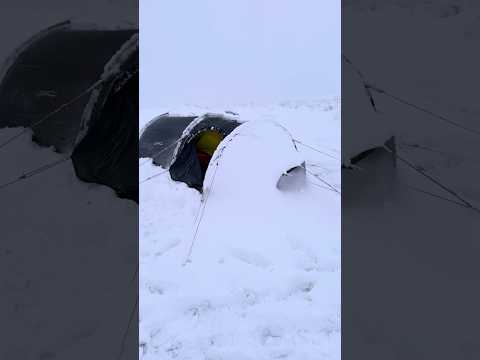 Camping in a snowstorm