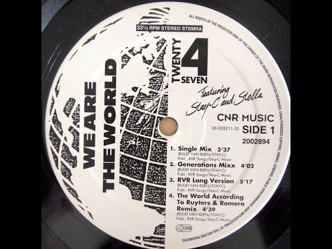 Twenty 4 Seven feat. Stay-C & Stella - We Are The World (Single Mix) [1996, Eurodance]