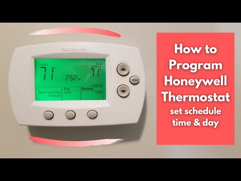 How To Program Honeywell Thermostat - Set Schedule, Date & Time