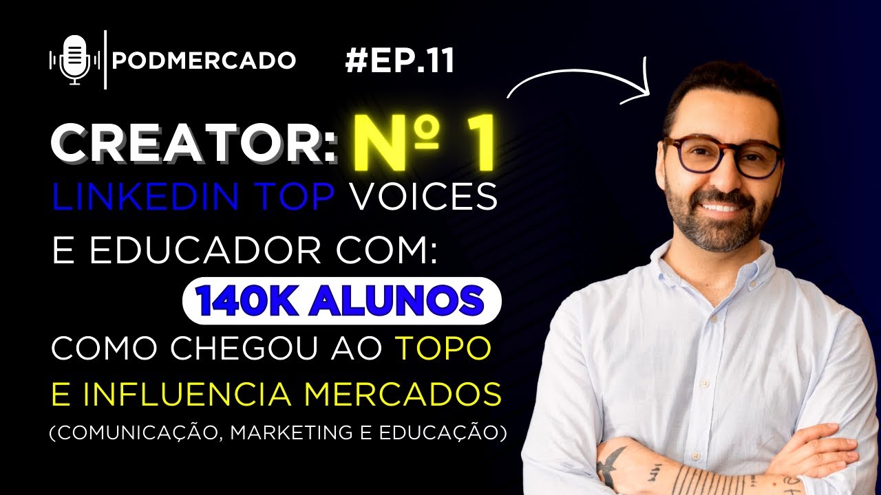 Como alcançou 500K seguidores e influência mercados (CREATOR & TOP VOICE) | Marc Tawil | Ep 11