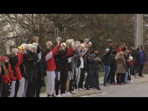 Former soccer coach honored at Oak Hills High School during funeral procession