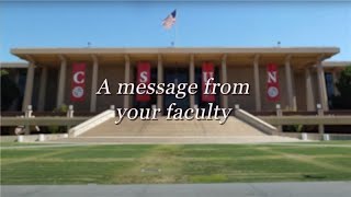 Congratulatory Messages from CSUN Faculty