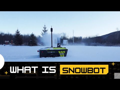 Snowbot, The autonomous snow blower keeps your driveway snow-free.