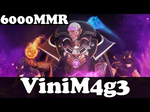 Dota 2 - ViniM4g3 5800 MMR Plays Invoker vol 26 - Pub Match Gameplay