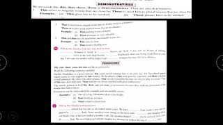 Class VIII Grammar Articles and Determiners