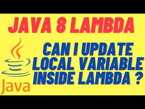 JAVA 8 - CAN I UPDATE LOCAL VARIABLE INSIDE A LAMBDA EXPRESSION EFFECTIVELY FINAL | INTERVIEWDOT