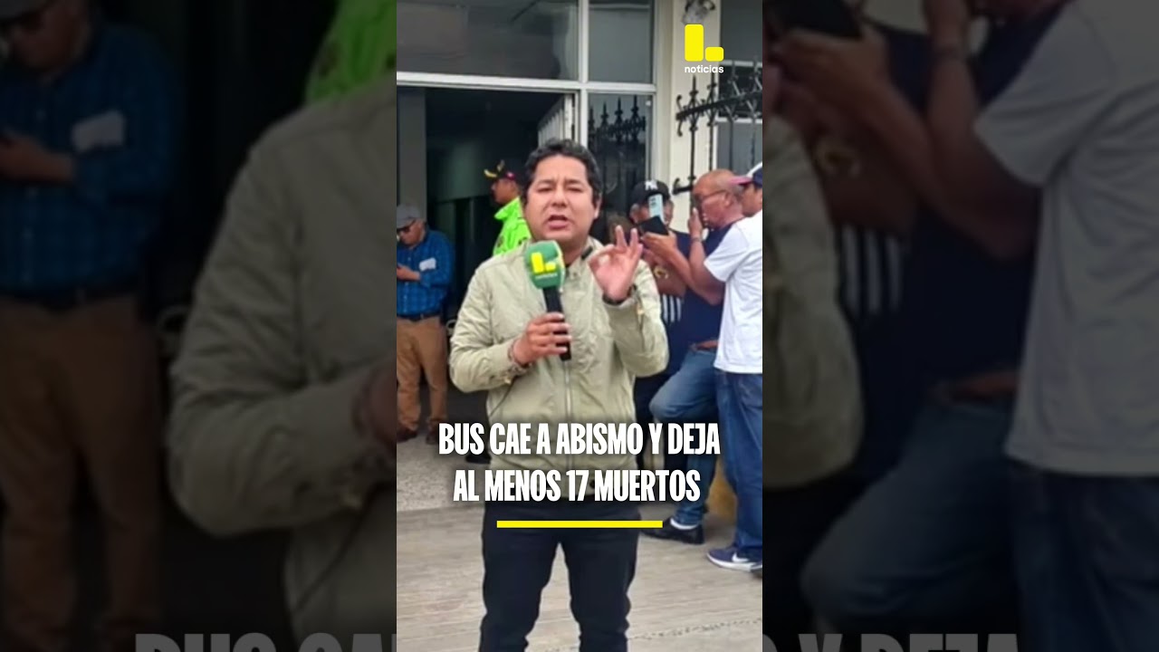 Bus cae a abismo y deja al menos 17 fallecidos