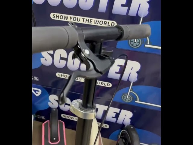 Дитячий двоколісний самокат SPURT Чорно-червоний