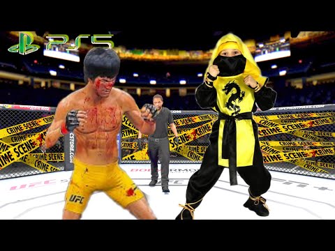 UFC4 Bruce Lee vs. Mini Ninja EA Sports UFC 4