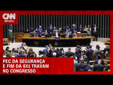 Esforço concentrado termina sem governo aprovar 6×1 e PEC da segurança | BOLETIM CNN