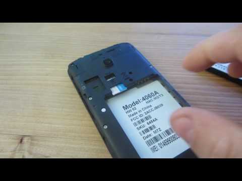 How to insert and remove  sim card & memory card for alcatel IDEAL