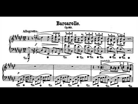 Chopin - Barcarolle, Op. 60 (Zimerman)