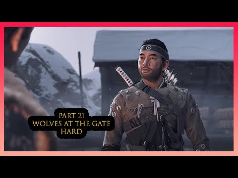 Ghost of Tsushima Part 21 Hard Difficulty PS4 Pro No Commentary Wolves at the Gate