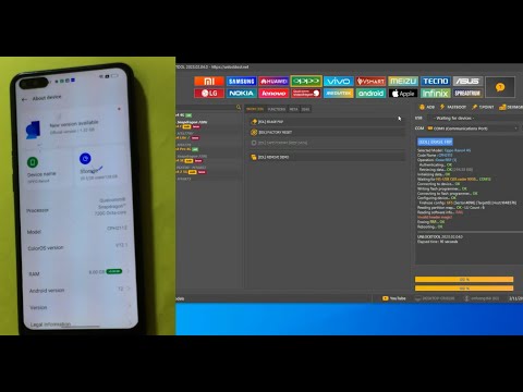 Oppo Reno4 4G/ CPH2113 /Firehose config : UFS   Erasing FRP. OK​ / And unlock pin