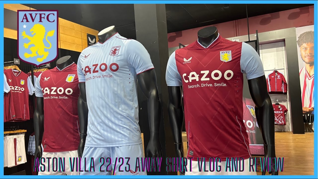 Aston Villa Away Kit 22/23 hands on vlog and Review (What to expect when you buy)
