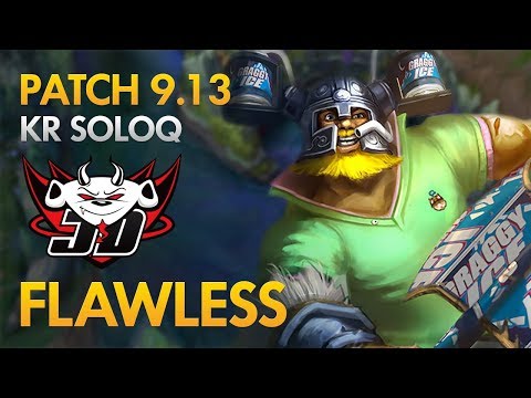 JD Gaming Flawless - Olaf Jungle - KDA 15/6/14