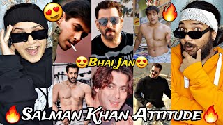 Salman Khan Full Attitude Videos REACTION | Salman Khan Angry moments | Reaction Bazar | pt 12