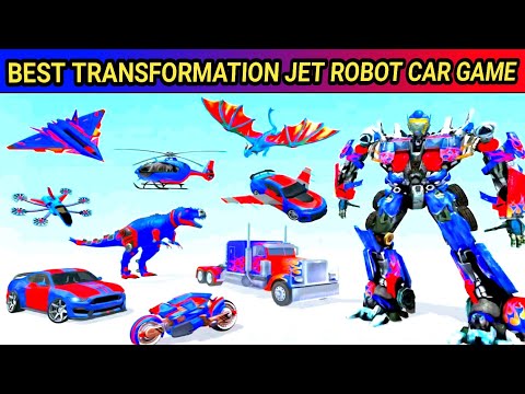 Red Mirage Multiple Transformation Jet Robot Car Game 2020 - Android Gameplay