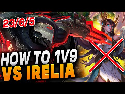 How to 1V9 VS IRELIA In High Elo Wit ZED I 420WeabooSlayer
