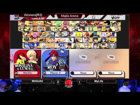 SSB4 @ Al Majlis 12/2: MyLife (Rosalina) vs MarioAlketbi (Samus, Roy) - WR4
