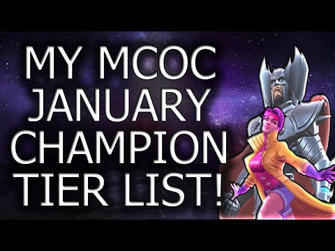 My MCOC Champion January 2020 Tier List (Marvel Contest of Champions)