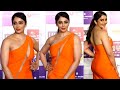 Neha Pendse S Stunning Entrance In Orange Gown At Zee Cine Awards 2 Filmy Focus Bollywood