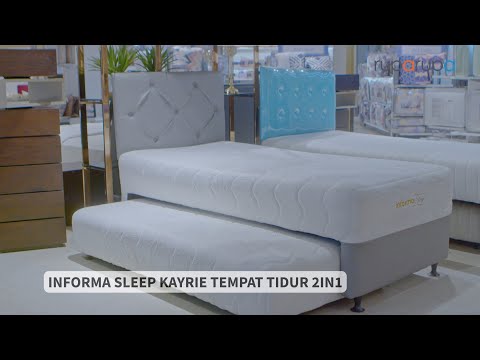 Gambar Informa Sleep 100x200 cm Kayrie Tempat Tidur 2 In 1 - Abu-Abu