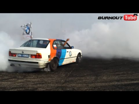 Finał pokazu mocy PRO - BMW E34 530 V8 "ROMAN" - XV Ogólnopolski Zlot BMW Toruń 2012