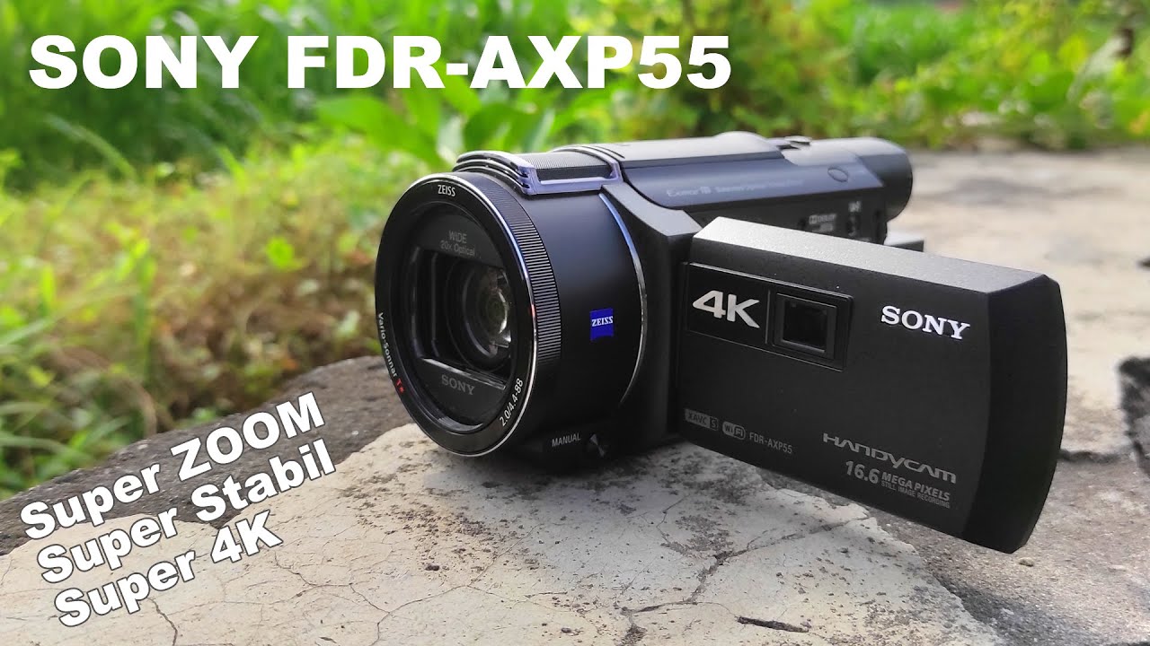 Unboxing & Review Sony FDR AXP55 Indonesia | Tes Zoom Stabilizer