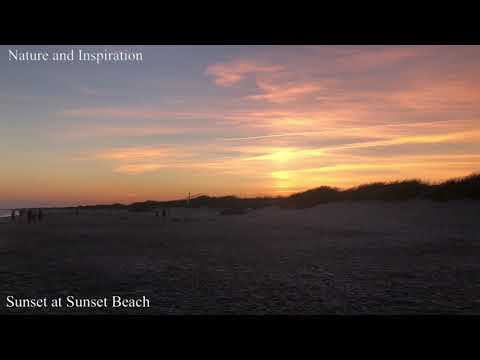 Beautiful Sunset at Sunset Beach in North Carolina