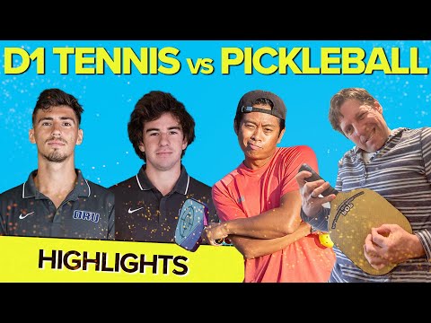 D1 College Tennis Players Challenges Pickleball Players 🎾