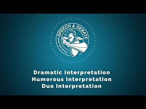 How-To Perform Dramatic, Humorous, or Duo Interpretation Speech and Debate Events
