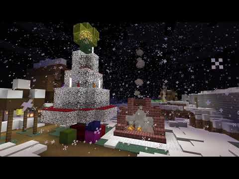 Cozy Christmas Minecraft: Relax with Crackling Fire Sounds