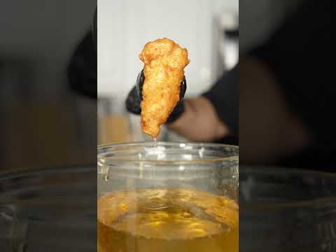 The BEST Chicken Tender Flavor #friedchicken #honey #easyrecipe