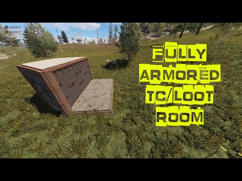 Fully Armored TC/Loot Room For Rust Building 4.0