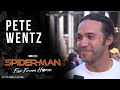 Pete Wentz wants to know what happens in Spider-Man: Far From Home LIVE from the red carpet