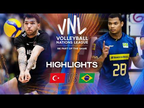Türkiye 🇹🇷 vs. Brazil 🇧🇷 - Highlights | Week 3 | Men's VNL 2025