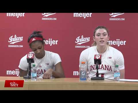 PRESS CONFERENCE: Hear from Karoline Striplin and Chloe Moore-McNeil after the Hoosiers loss to USC