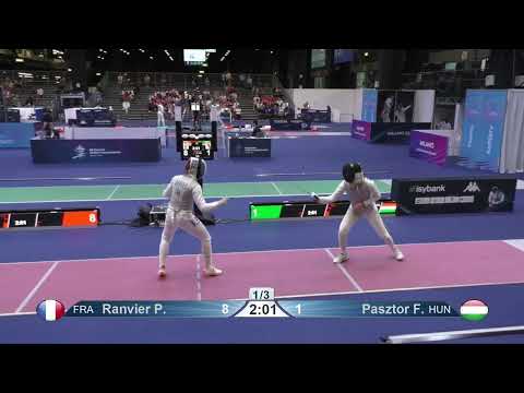 2023 243 T32 14 F F Individual Milano ITA WCH RED PASZTOR HUN vs RANVIER FRA