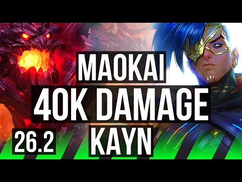 MAOKAI vs KAYN (JGL) | 40K damage | NA Master | 26.2