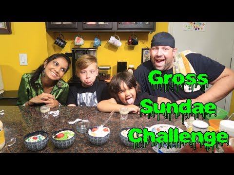 Gross Ice Cream Sundae CHALLENGE