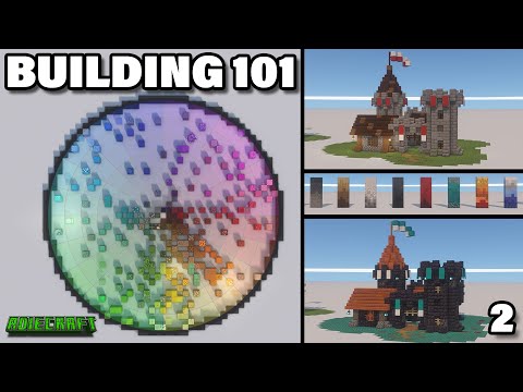 Minecraft Building 101 - Colour, Gradients & Block Palettes - How to build better in Minecraft Ep.2